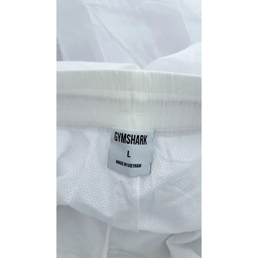 Gymshark Pulse Woven Jogger Pants Womens Size Large White B1A9F New Pink Track